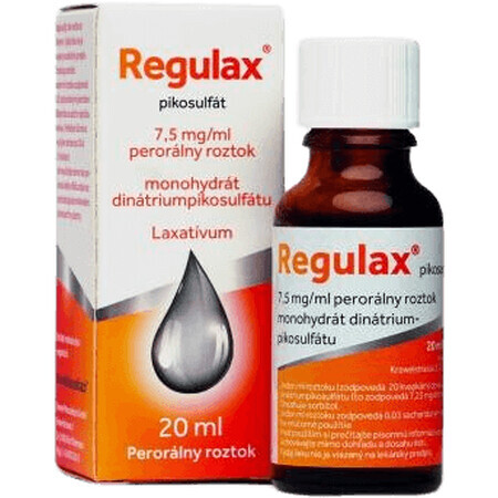 Regulax picosulfaat orale oplossing 20 ml