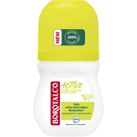 Borotalco Active Citrus en Limoen Fris roll-on deodorant 50 ml