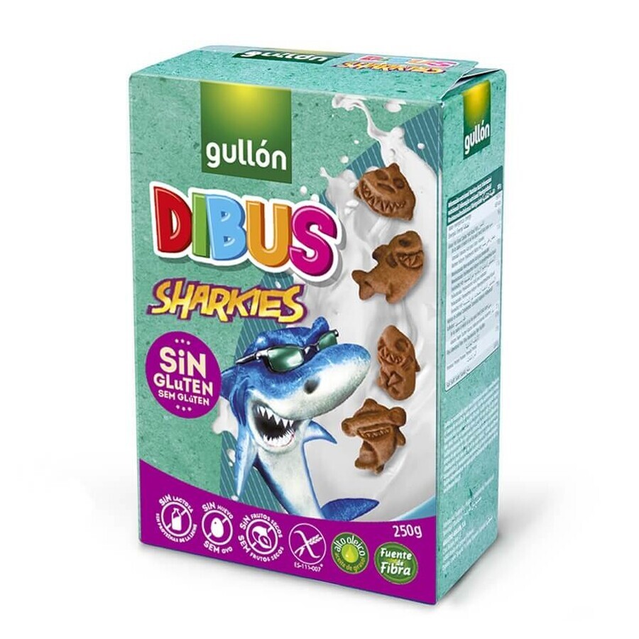 DIBUS BISCOTTI CACAO SQUALI GULLON 250g