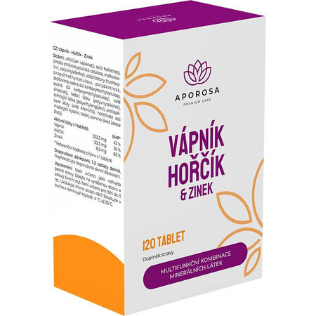 Aporosa Calcium + Magnesium + Zink 120 stuks