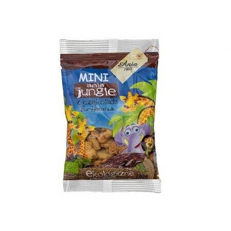 Biscotti al cioccolato Eco Mini Jungle, 100 g, Ania