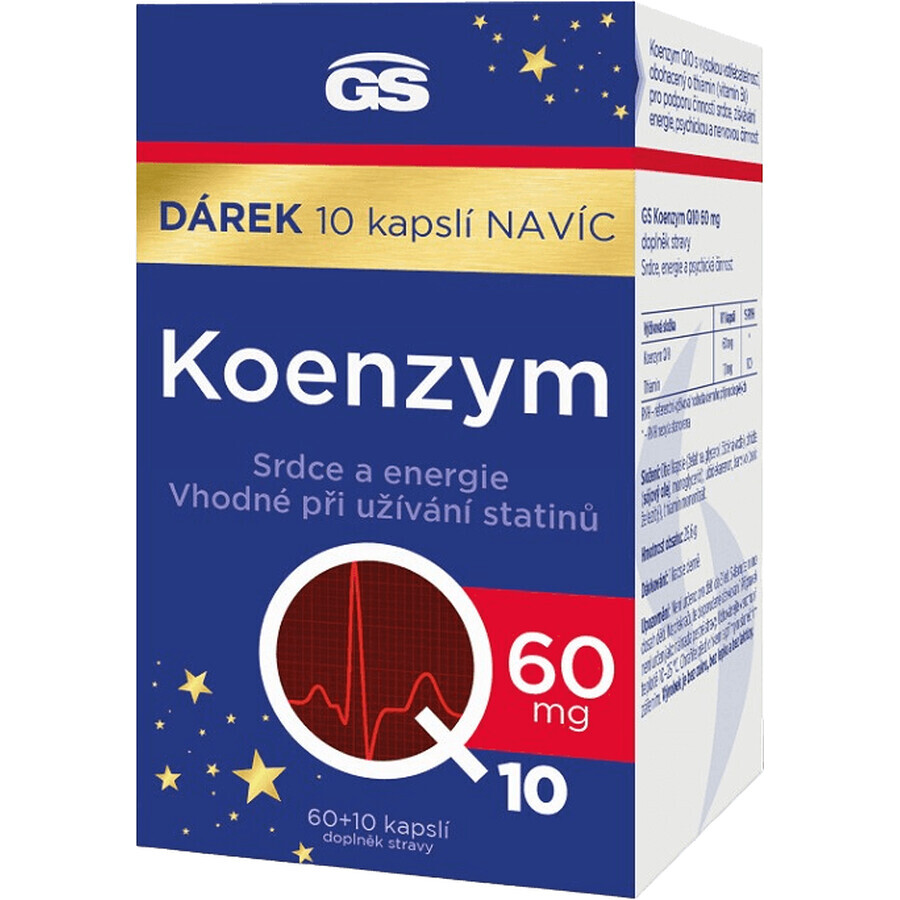 GS Co-enzym Q10 60 mg gift 2023 60+10 capsules