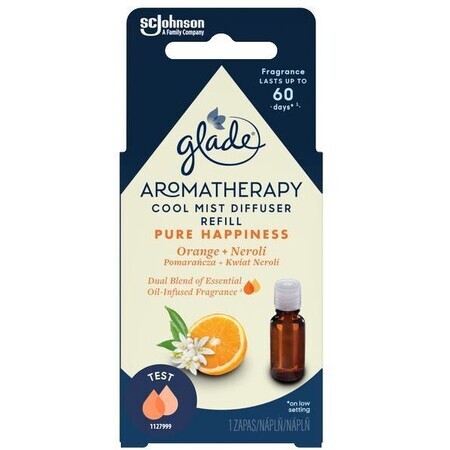 Glade Aromatherapy Cool Mist Essential Oil for Aroma Diffuser Refill Pure Happiness 17,4 ml