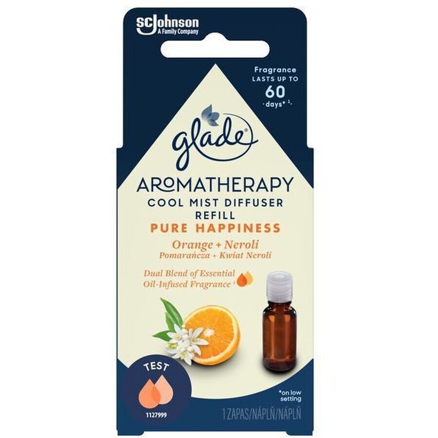 Glade Aromatherapy Cool Mist Essential Oil for Aroma Diffuser Refill Pure Happiness 17,4 ml