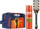 Gillette cadeauset: fusion scheermes + 4 scheerhoofden + fusion gel 200 ml