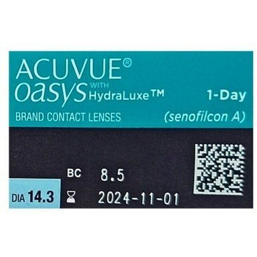 Acuvue Oasys 1-Day cu HydraLuxe -4.25D 30 buc