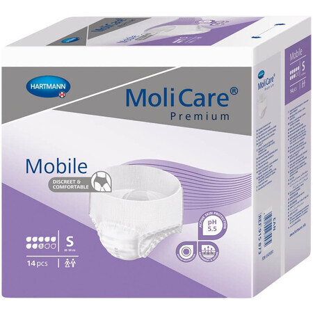 Hartmann Molicare Mobile Culotte d'incontinence 8 gouttes S 14 pcs