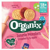 Goodies aardbei en appel jam koekjes, 64 gr, Organix