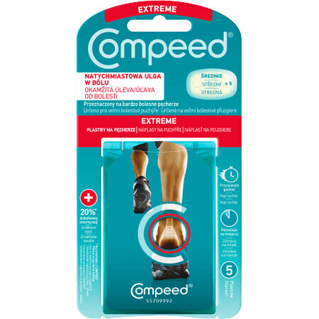 Compeed Blister patch sport călcâi 5 buc