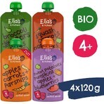 Ella's Kitchen Biologische Groenten en Fruit Snack Mix 4 x 120 g