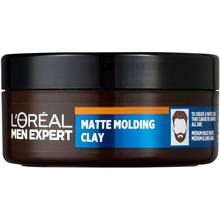 L'Oréal Paris Men Expert Shaping Clay voor krullend haar, 75 ml