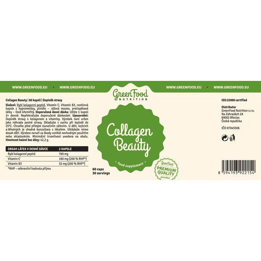 GreenFood Nutrition GreenFood Collagen Beauty 60 capsules