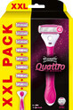 Wilkinson Sword Quattro XXL damesscheermes + reservekopjes 8 stuks