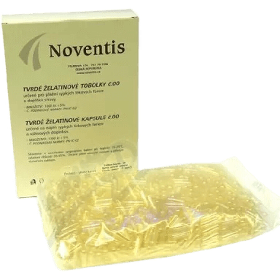 Noventis gelatine capsules nr.00 transparant 1000 stuks