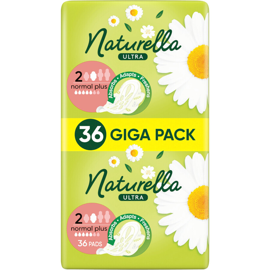 Naturella Ultra Normal Plus maandverband met vleugels 36 stuks