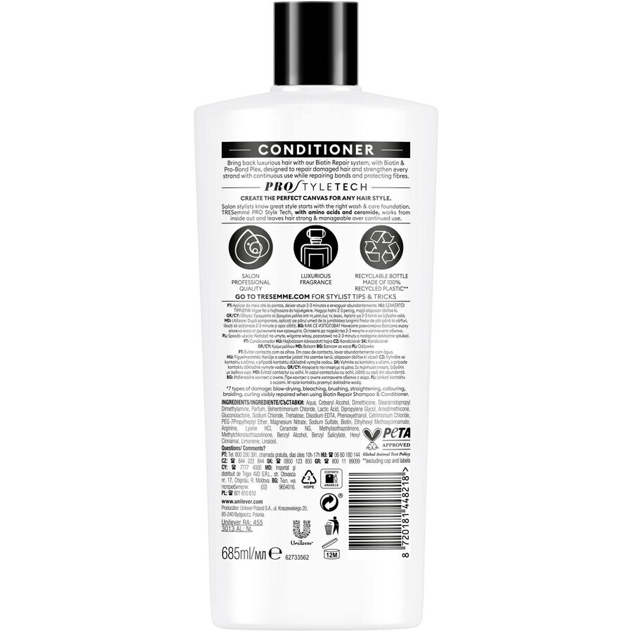 TreSemmé Biotin Repair Conditioner 685 ml