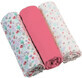 BabyOno Superzachte roze mousseline luiers 3 stuks