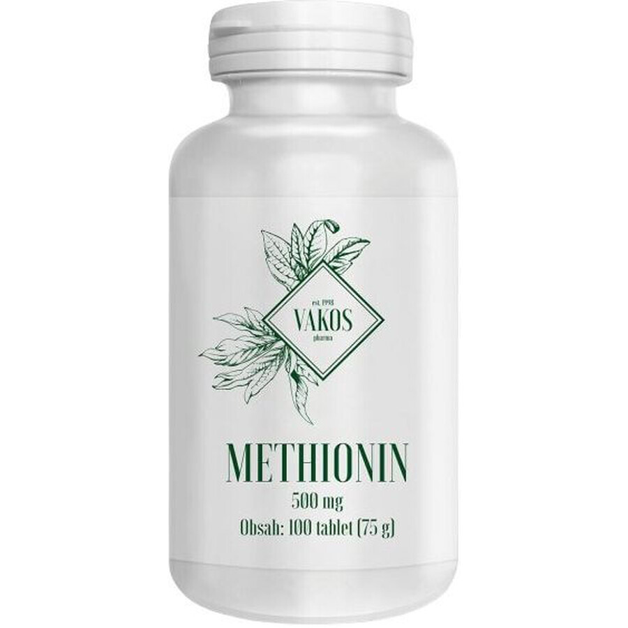 Vakos Methionine 500 mg 100 tabletten