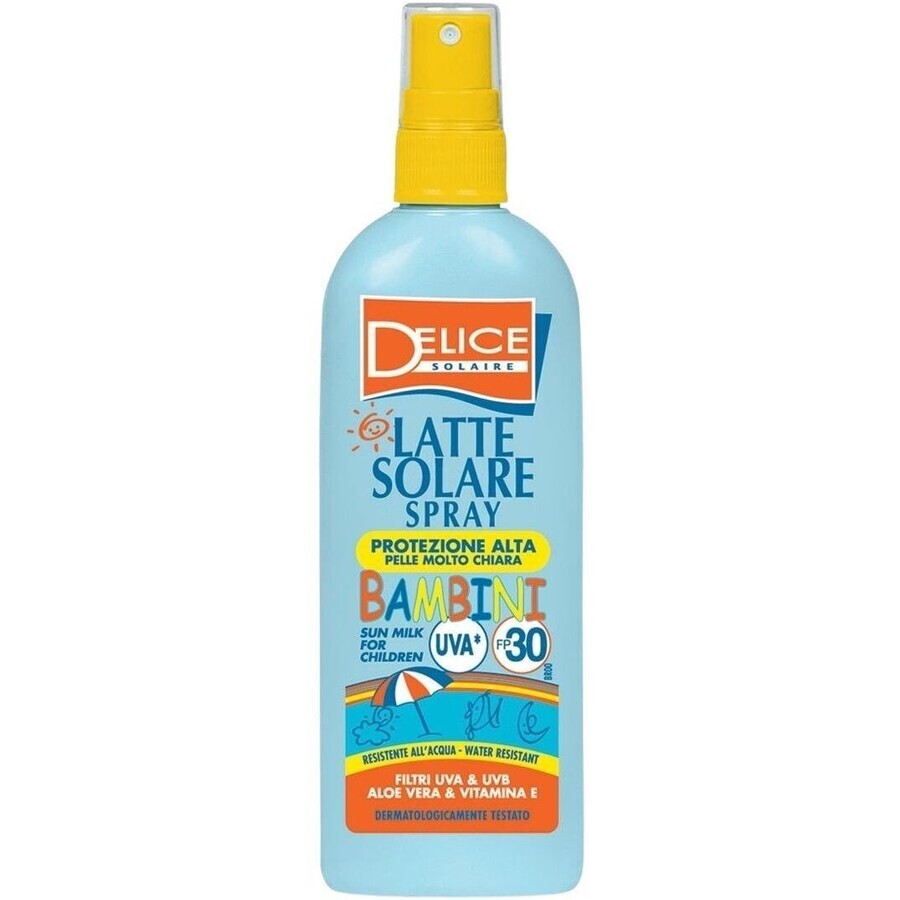 Delice Solaire Bambini Latte Solare Spray Kinderzonnebrandcrème OF30 UVA&UVB 150 ml