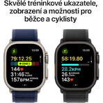 Apple Watch Ultra 2 (2024) 49 mm, natuurlijk titanium met Milanees handvat in natuurlijk titanium M