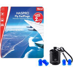 Haspro Vliegenoordopjes, universele Family Pack, oordopjes 2 x 2 stuks