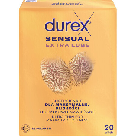 Durex Sensual Extra Glijmiddel 20 stuks