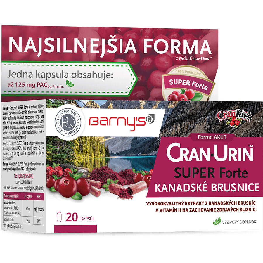 Barny's CRAN-URIN SUPER Forte 20 capsules