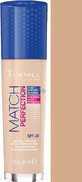 Rimmel London Match Perfection Foundation SPF20 make-up 201 Classic Beige 30 ml