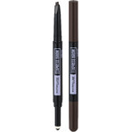 Maybelline New York NY Express Brow Satin Duo 04 Donkerbruin Wenkbrauwpotlood en Poeder Duo