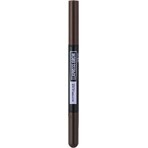 Maybelline New York NY Express Brow Satin Duo 04 Donkerbruin Wenkbrauwpotlood en Poeder Duo