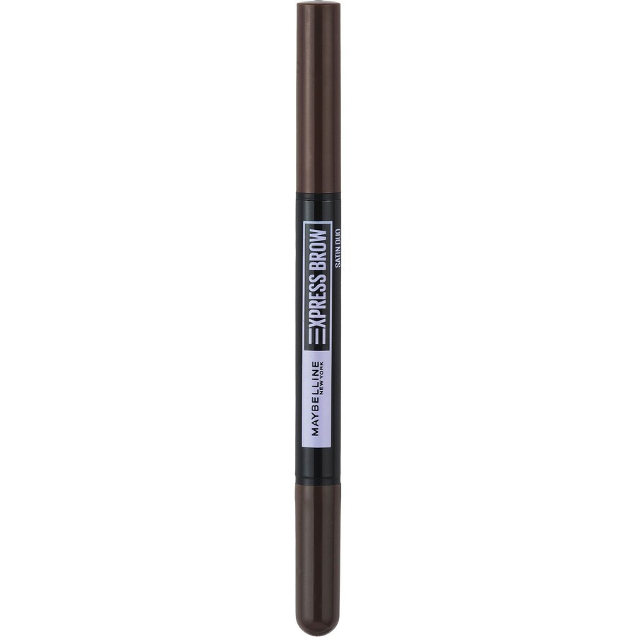 Maybelline New York NY Express Brow Satin Duo 04 Donkerbruin Wenkbrauwpotlood en Poeder Duo