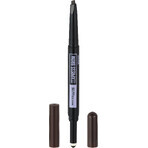 Maybelline New York NY Express Brow Satin Duo 04 Donkerbruin Wenkbrauwpotlood en Poeder Duo