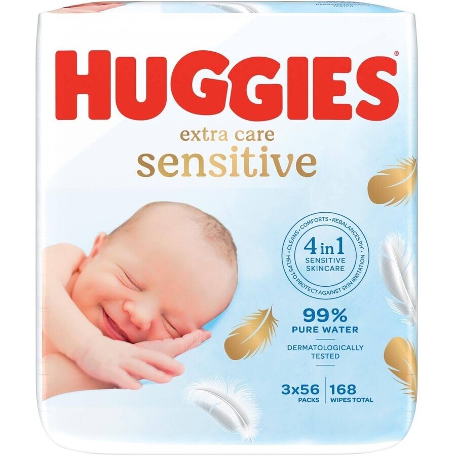 Huggies® Extra Care Drievoudig 3 x 56 stuks