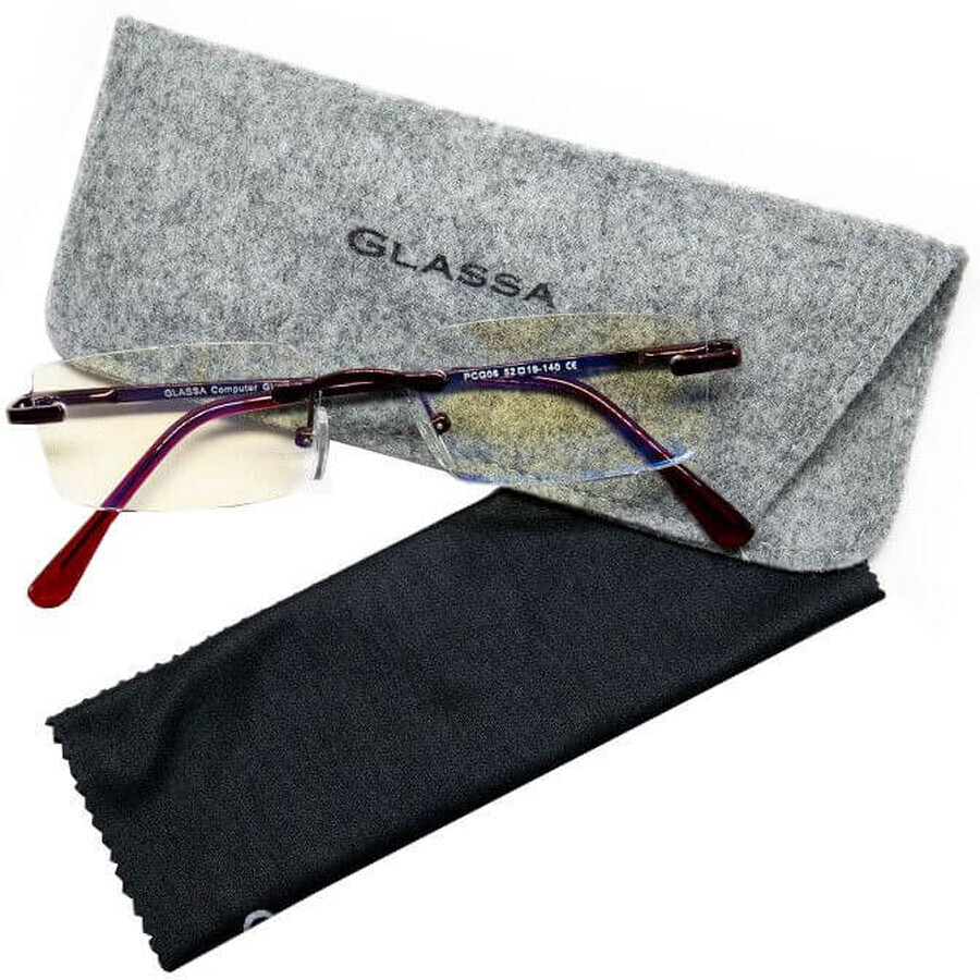 GLASSA Computerbrille PCG06 rot