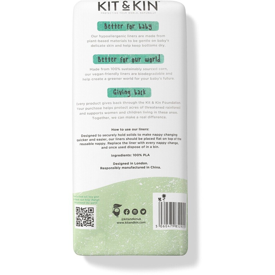 Kit & Kin Biologisch afbreekbare scheidingsluiers 100 stuks