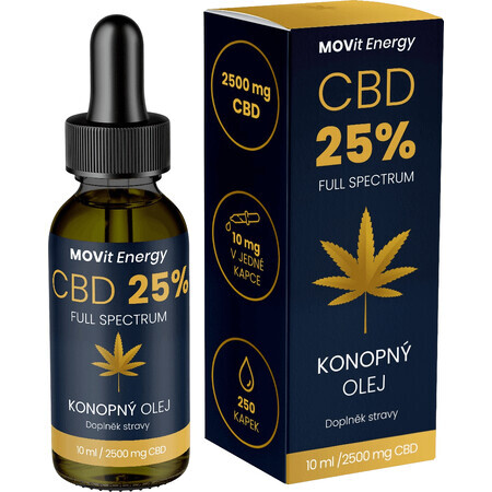 MOVit Energy CBD 25% full spectrum hemp oil 10 ml