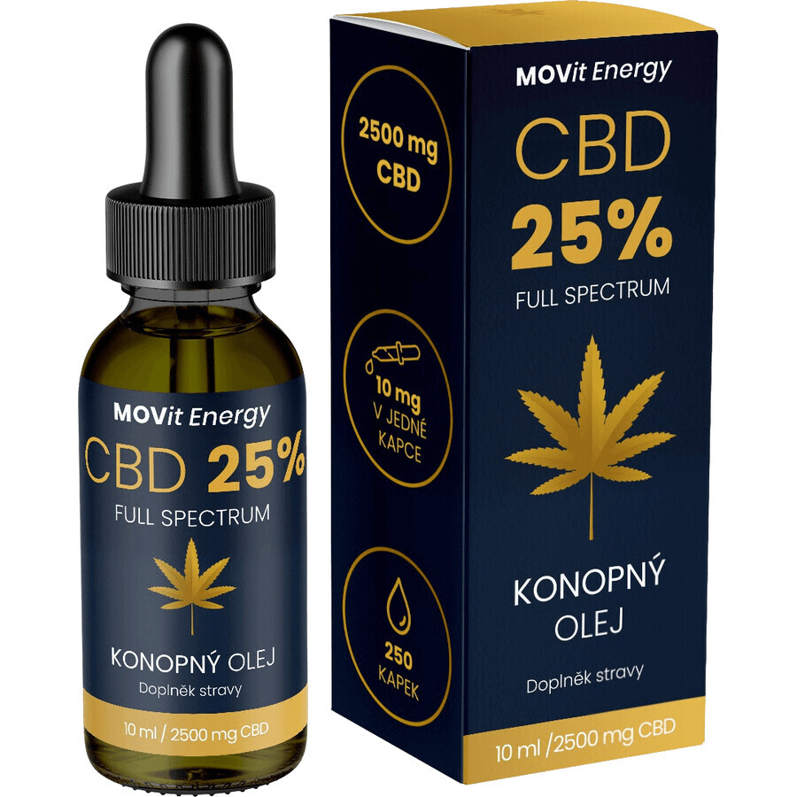 MOVit Energy CBD 25% full spectrum hemp oil 10 ml