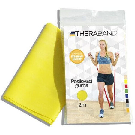 Theraband Verstevigingsrubber, los, geel, 2 m