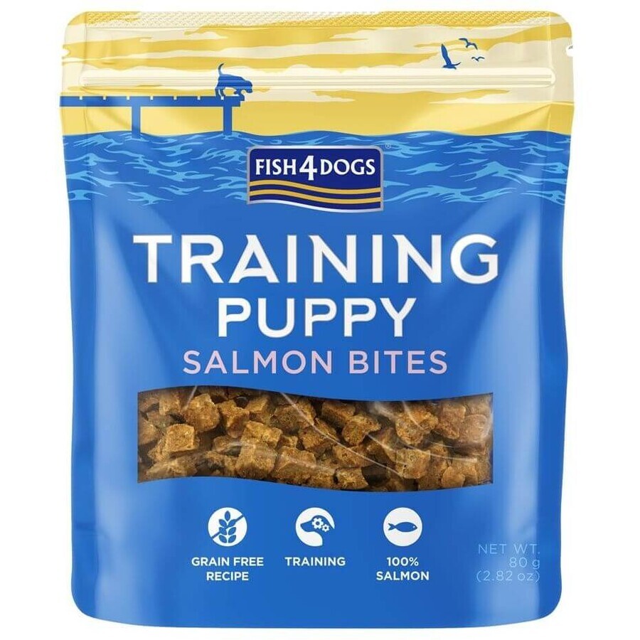 Fish4Dogs Zalm puppy training palm 80 g