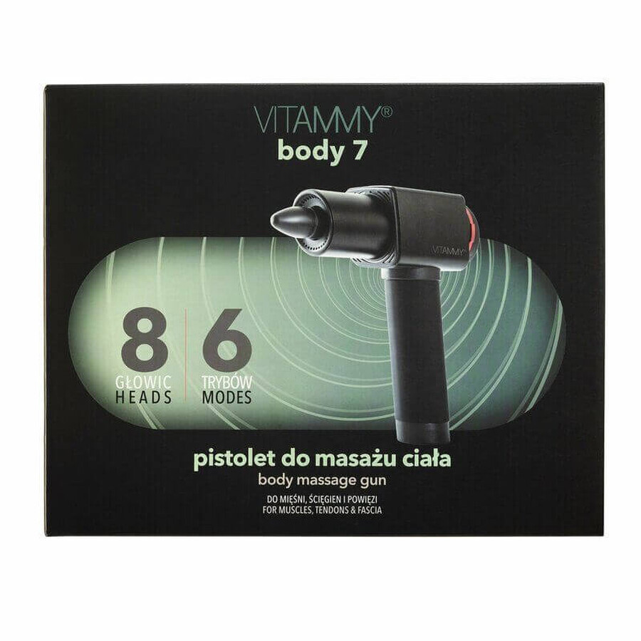 Vitammy BODY 7, geavanceerd massagepistool met 6 standen