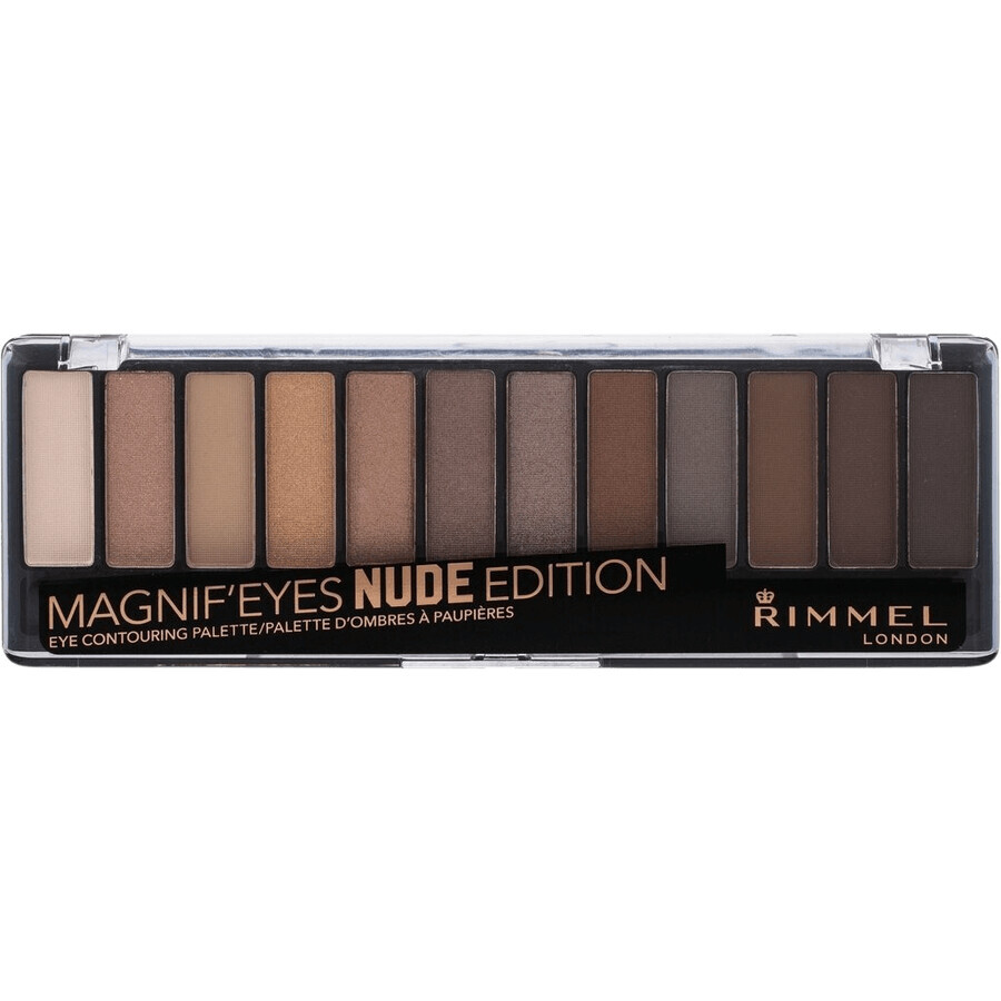 Rimmel Magnif Eyes Eyeshadow Palette Oogschaduw 001 Nude Edition 14,2 g