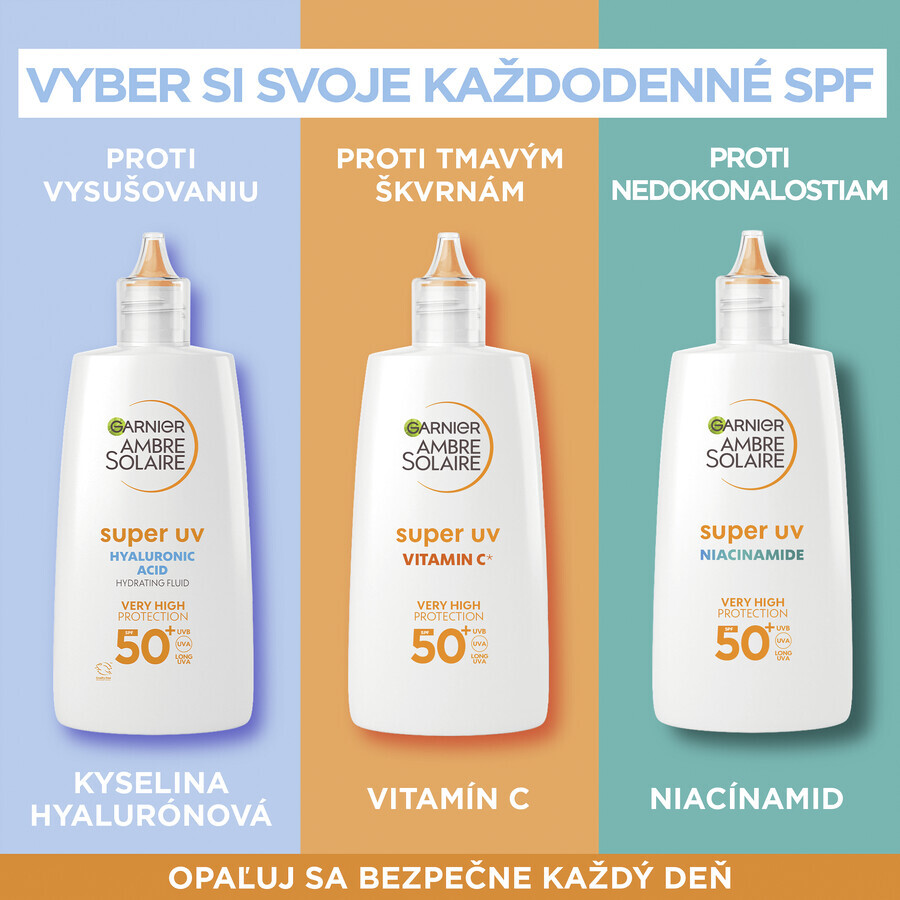 Garnier Ambre Solaire Super UV-beschermende Gezichtsvloeistof SPF 50+ 40 ml