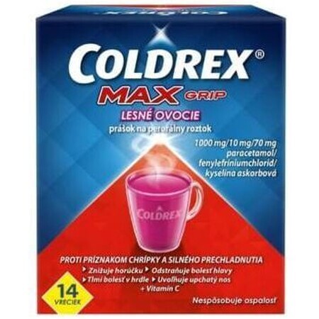 Coldrex Maxgrip warme bessendrank 14 stuks