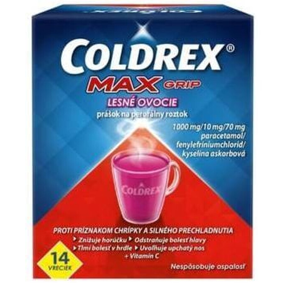 Coldrex Maxgrip warme bessendrank 14 stuks