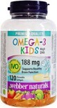 Webber Naturals Omega-3 voor kinderen 188 mg IVO-kwaliteit, 120 capsules