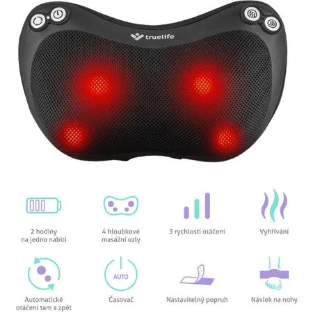 TrueLife RelaxBack B3 Charge, massagekussen