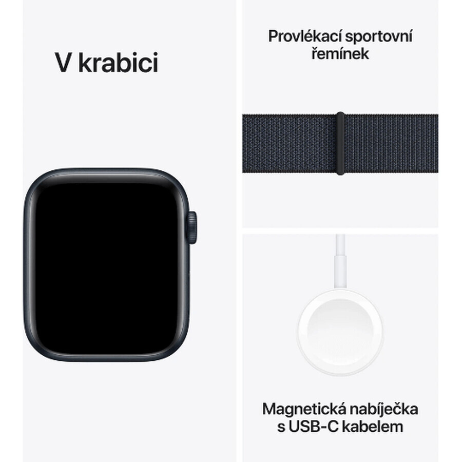 Apple Watch SE GPS + Cellular 40mm Middernacht aluminium behuizing met Sports Ink-lus