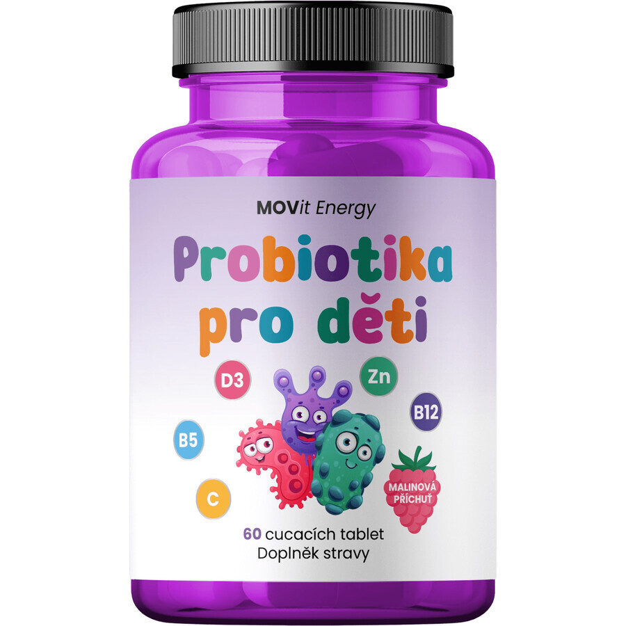 MOVit Energy Probiotic voor kinderen met vitaminen 60 tabletten