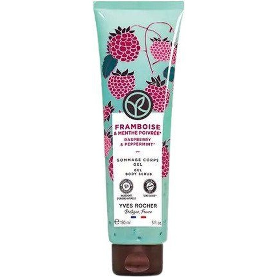 Yves Rocher Exfoliërende Lichaamsgel met Framboos en Munt 150 ml