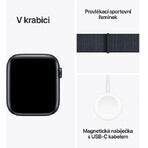 Apple Watch SE GPS 44mm Middernacht aluminium behuizing met Sport Ink-lus